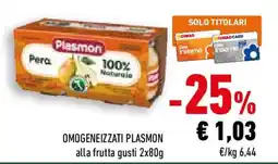 Conad OMOGENEIZZATI PLASMON alla frutta gusti offerta
