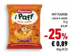 Conad PAFF PLASMON - zucca e carota offerta