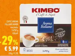Conad Caffè aroma italiano KIMBO macinato offerta