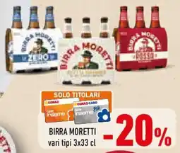 Conad Birra MORETTI offerta
