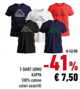 Conad T-SHIRT UOMO KAPPA 100% cotone colori assortiti offerta