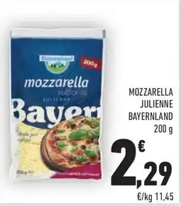Conad Mozzarella julienne BAYERNLAND offerta