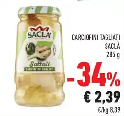 Conad Carciofini tagliati SACLÀ offerta