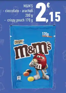 Conad M&M'S cioccolato - arachidi - crispy pouch offerta