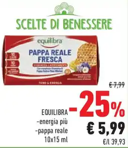 Conad EQUILIBRA -energia più -pappa reale offerta