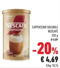 Conad Cappuccino solubile NESCAFÈ offerta