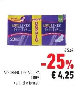 Conad Assorbenti seta ultra LINES offerta