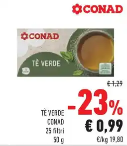 Conad Tè verde CONAD offerta