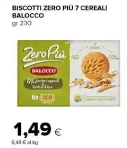 Tigre Amico Biscotti zero più 7 cereali balocco offerta
