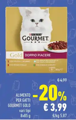 Conad Alimento per gatti gourmet gold vari tipi offerta