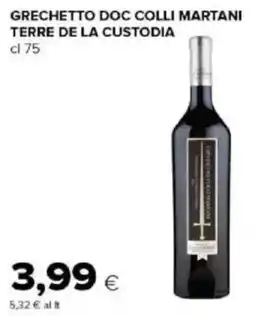 Tigre Amico Grechetto doc colli martani terre de la custodia offerta