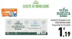 Conad Fazzoletti ecologici 4 veli VERSO NATURA CONAD offerta