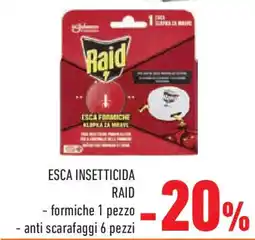 Conad Esca insetticida RAID offerta