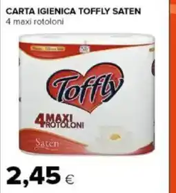 Tigre Amico Carta igienica toffly saten 4 maxi rotoloni offerta
