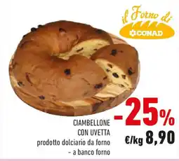 Conad Ciambellone con uvetta offerta