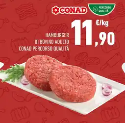 Conad Hamburger di bovino adulto CONAD PERCORSO QUALITÀ offerta