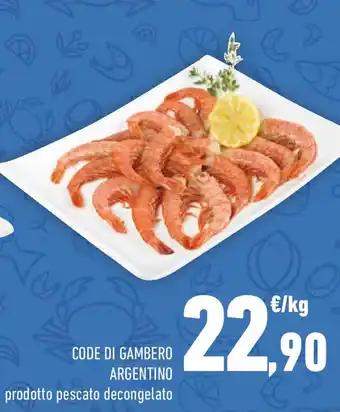 Conad Code di gambero argentino offerta