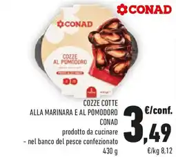Conad Cozze cotte alla marinara e al pomodoro CONAD offerta