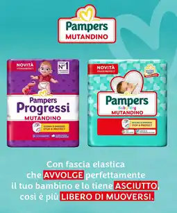 Pampers Pampers progressi mutandino. offerta