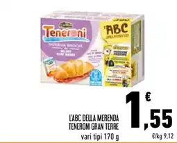 Conad L'abc della merenda teneroni GRAN TERRE offerta