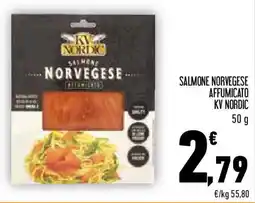 Conad Salmone norvegese affumicato KV NORDIC offerta
