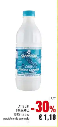 Conad LATTE UHT GRANAROLO 100% italiano parzialmente scremato offerta