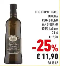Conad Olio extravergine di oliva cuor d'olivo SAN GIULIANO offerta