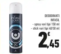 Conad Deodoranti INFASIL offerta