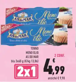 Conad Superstore Tonno meno olio AS DO MAR offerta