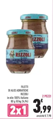 Conad Superstore Filetti di alici adriatiche RIZZOLI offerta