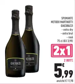 Conad Superstore Spumante metodo martinotti GIACOBAZZI offerta