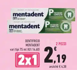 Conad Superstore Dentifricio MENTADENT offerta