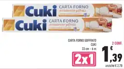Conad Superstore Carta forno goffrato CUKI offerta