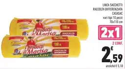 Conad Superstore Linea sacchetti raccolta differenziata CASASAC offerta