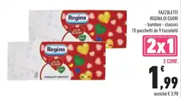 Conad Superstore Fazzoletti REGINA DI CUORI offerta