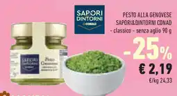 Conad Superstore Pesto alla genovese SAPORI&DINTORNI CONAD offerta