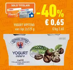 Conad Superstore YOGURT VIPITENO vari tipi offerta