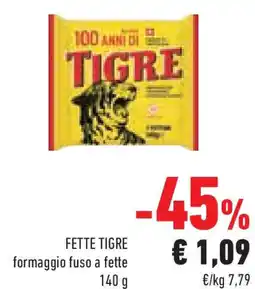 Conad Superstore FETTE TIGRE formaggio fuso a fette offerta