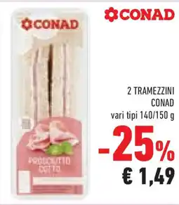 Conad Superstore 2 tramezzini CONAD offerta