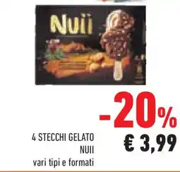 Conad Superstore 4 stecchi gelato NUII offerta