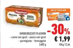 Conad Superstore Omogeneizzati PLASMON offerta