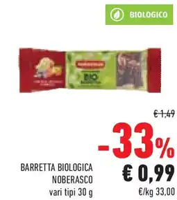 Conad Superstore Barretta biologica NOBERASCO vari tipi offerta