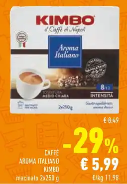 Conad Superstore Caffè aroma italiano KIMBO offerta