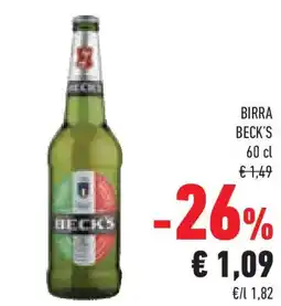 Conad Superstore Birra BECK'S offerta