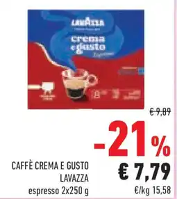 Conad Superstore Caffè crema e gusto LAVAZZA offerta