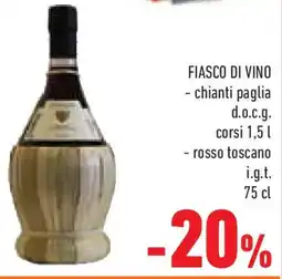 Conad Superstore Fiasco di vino offerta