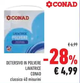 Conad Superstore Detersivo in polvere lavatrice CONAD offerta
