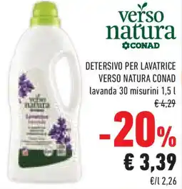Conad Superstore Detersivo per lavatrice verso natura CONAD offerta