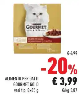 Conad Superstore Alimento per gatti GOURMET GOLD offerta