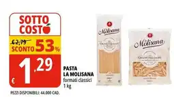 Tigros Pasta LA MOLISANA formati classici offerta
